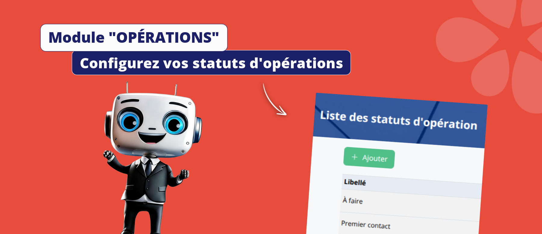 Configurez vos statuts d’opérations